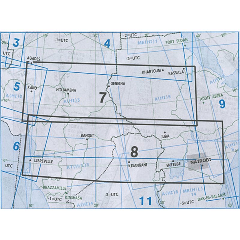 High and Low Altitude Enroute Chart Africa A(H/L)7/8, 11.90 CHF