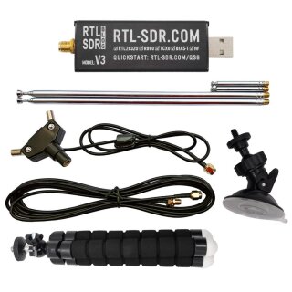 RTL-SDR V3 R820T2 Tuner Dongle mit Dipol Antennen Kit