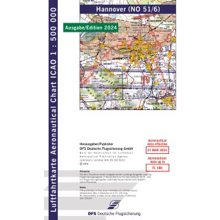 Germany Hannover ICAO Chart motorised flight 2024