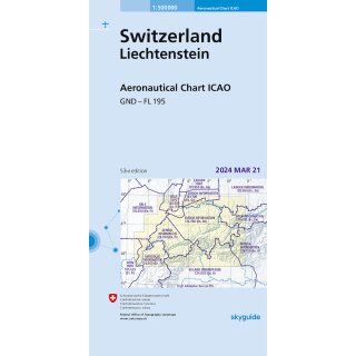 Schweiz ICAO Karte VFR 2025