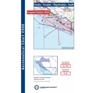 Crotia South Visual 500 Chart VFR